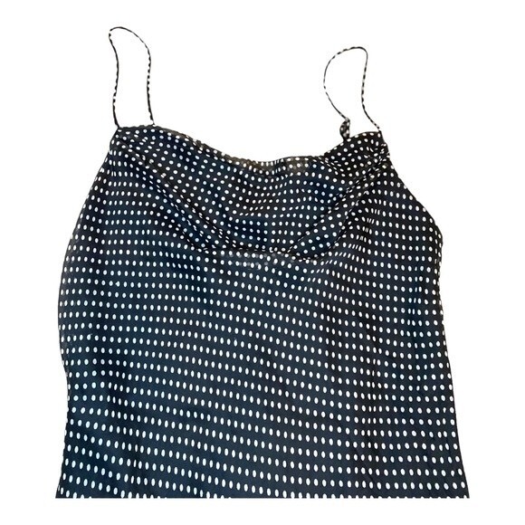 Urban Outfitters Rosalia Chiffon Dress, Polka Dot, Black &‎ White, Size Medium - Picture 6 of 16